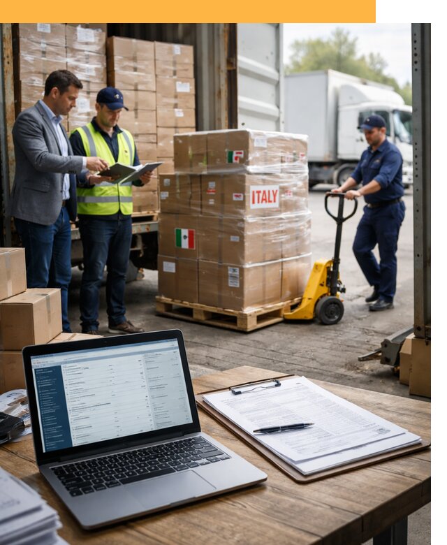 Доставка грузов из Италии: морские и авиаперевозки от 18277