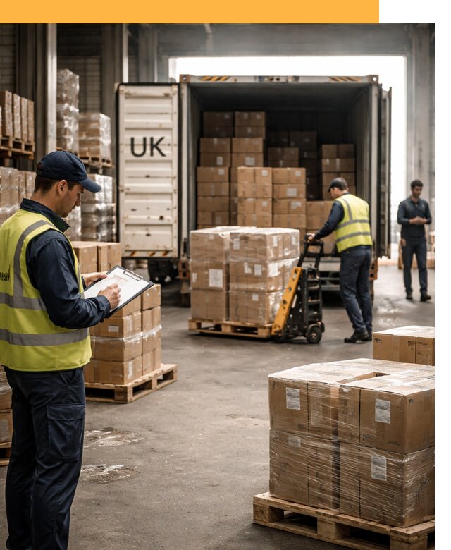 Доставка грузов из Великобритании с таможенным оформлением от 12693