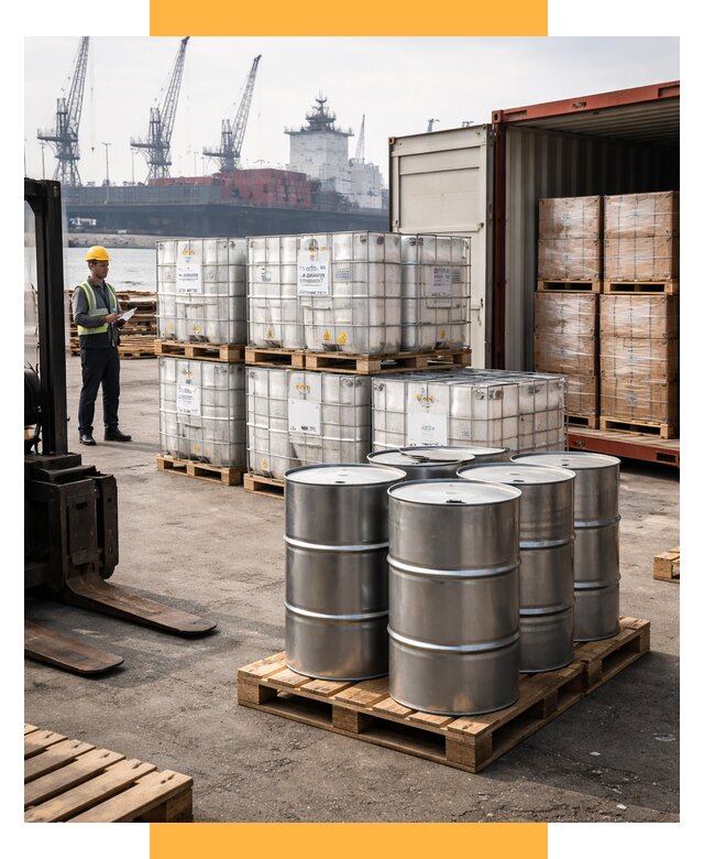 Доставка химического сырья из Индии от 253850 р. | СетСервис-Тмб