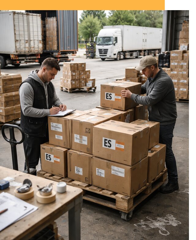 Доставка грузов в Испанию автотранспортом от 35539 руб