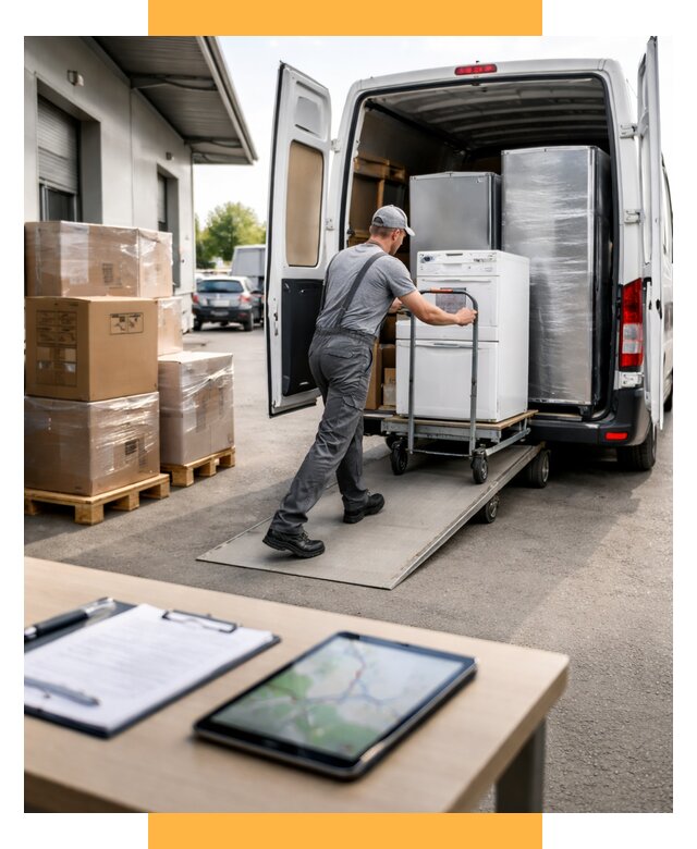 Перевозка бытовой техники от 6600 р. - логистика СетСервис-Тмб