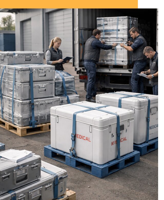 Перевозка медицинского оборудования по всему миру от 15231 руб