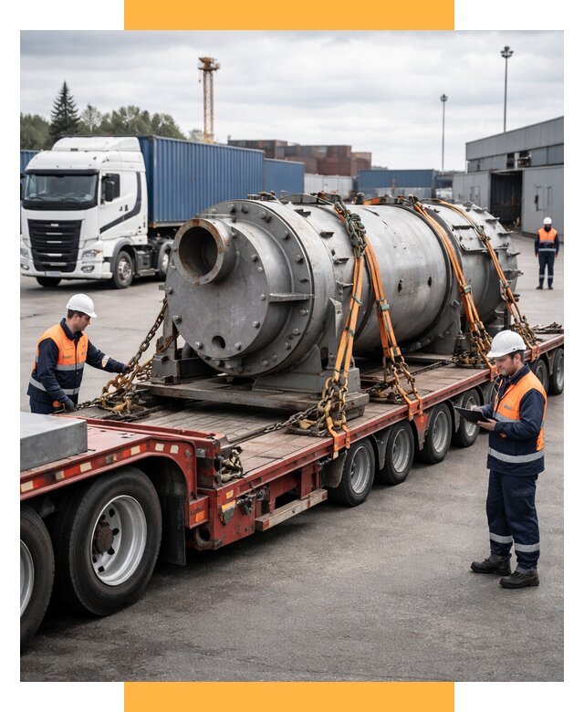 Перевозка тяжеловесных грузов под ключ от 152310 р. | СетСервис-Тмб